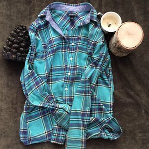 Lands' End Plaid Shirt